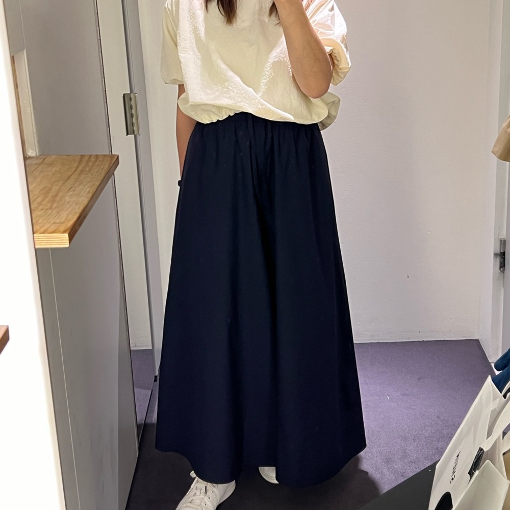 Cos Navy Palazzo Pants, Size S